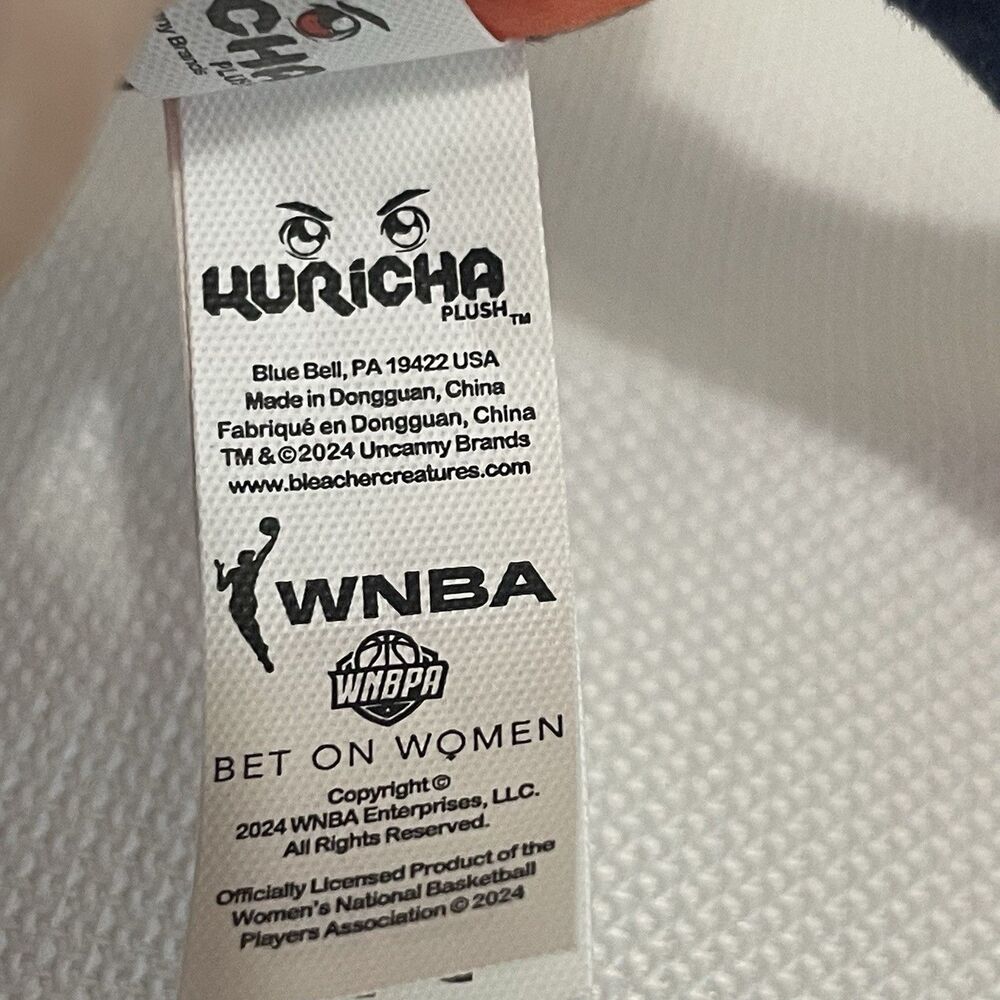 Bleacher Creatures Indiana Fever Kuricha Basketball Sitting Plush WNBA - Picture 5 of 10
